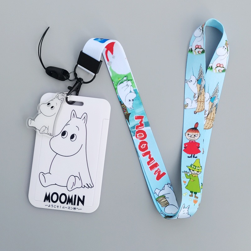 Lanyard Badge Holder - Cartoon Moomins Hard Card Holder Heat