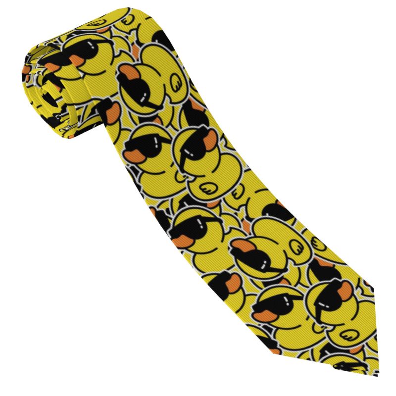 Cute Rubber Ducks Necktie Men  - Skinny Tie Men ulasan dan harga