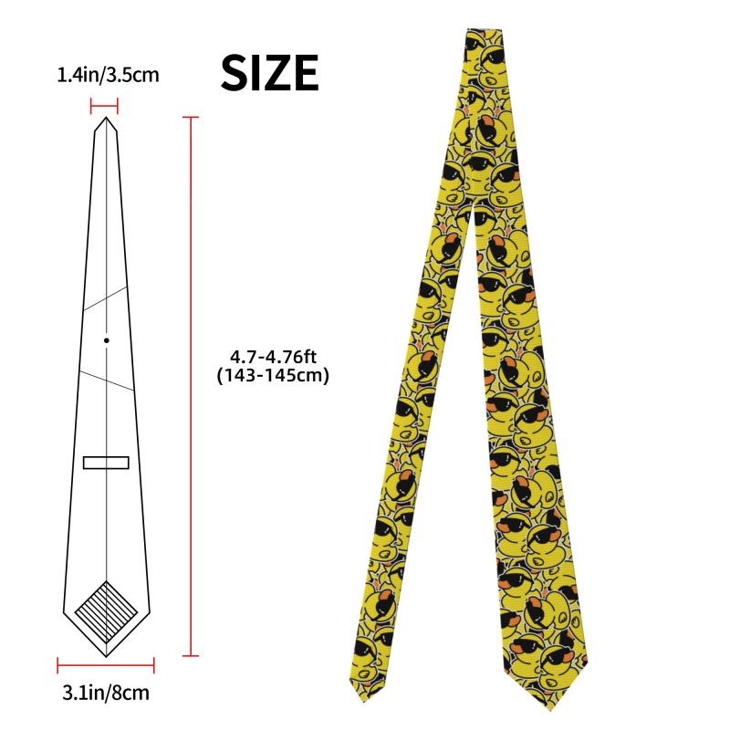Cute Rubber Ducks Necktie Men  - Skinny Tie Men ulasan dan harga