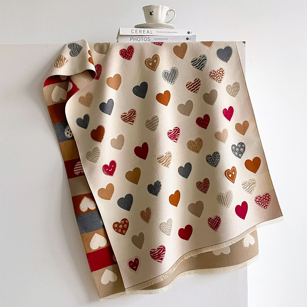 Women Imitation Cashmere Scarf - Pashmina Wrap Large ulasan dan harga