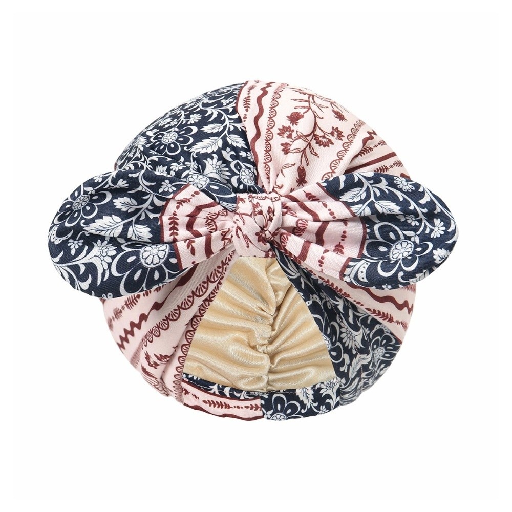 Satin Lined Bandana Turban Hat - Bow Tie Pre Tied ulasan dan harga