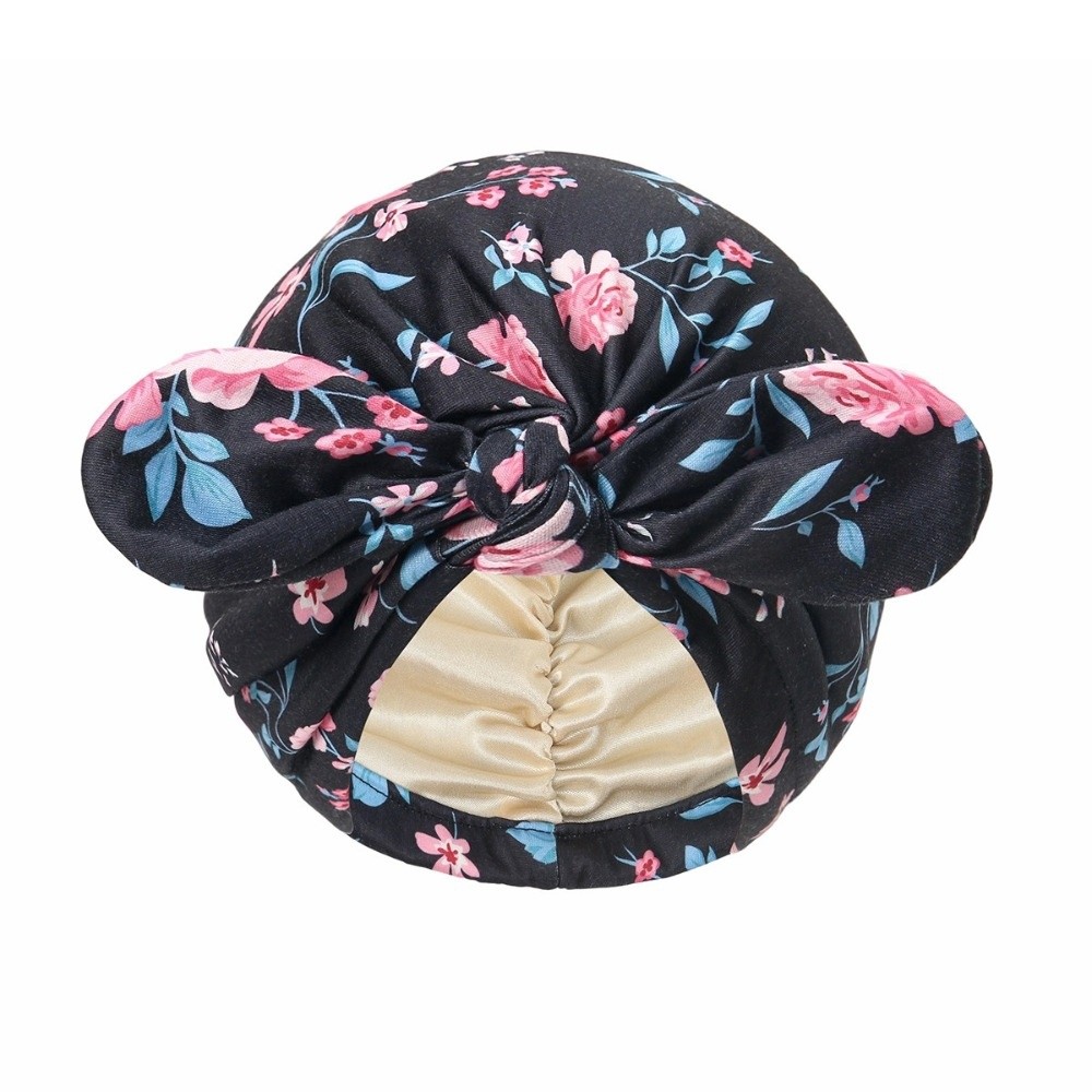 Satin Lined Bandana Turban Hat - Bow Tie Pre Tied ulasan dan harga