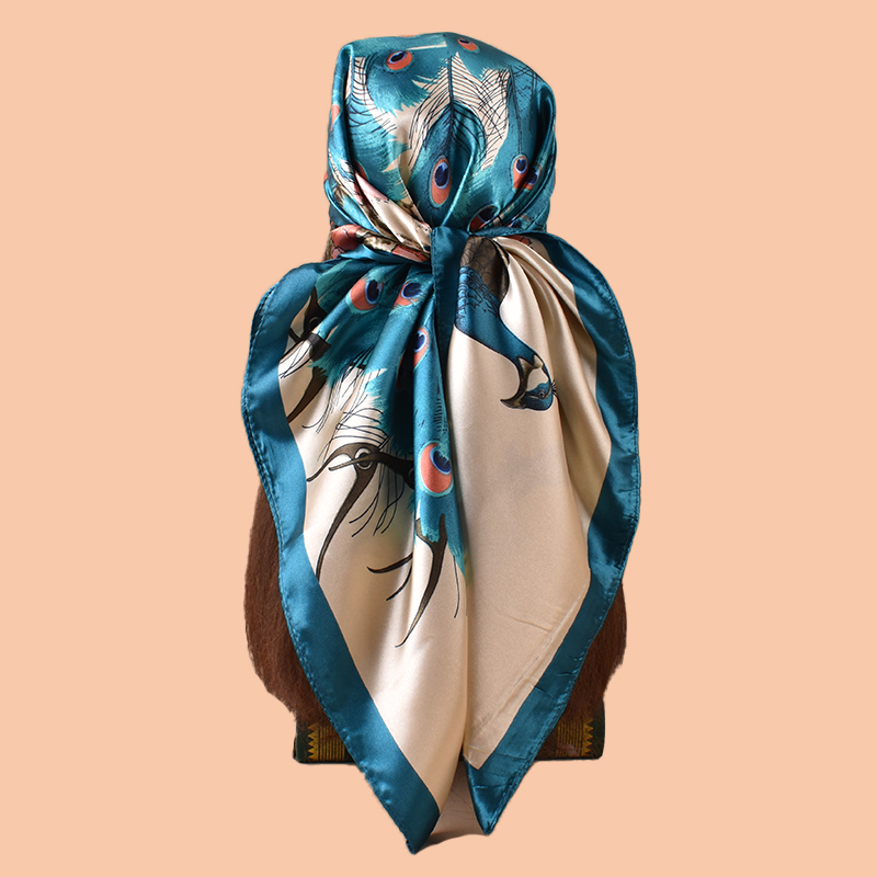 1PC Ladies Large Square Scarf  - Scarf Silk Square ulasan dan harga