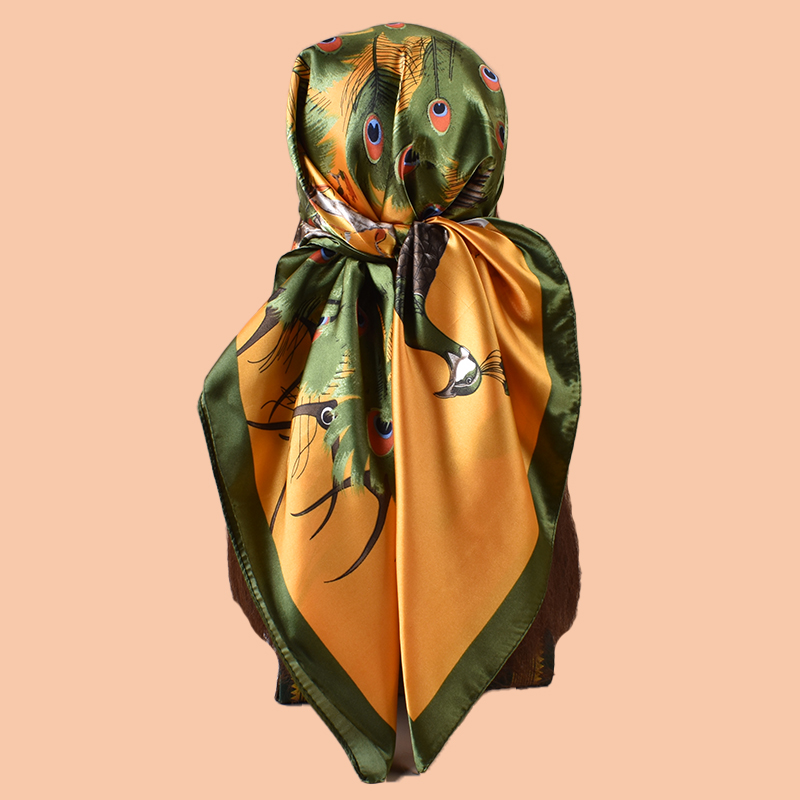 1PC Ladies Large Square Scarf  - Scarf Silk Square ulasan dan harga