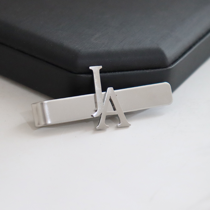 DIY Letter Name Pattern 4.8*0. - Tie Clip Silver ulasan dan harga